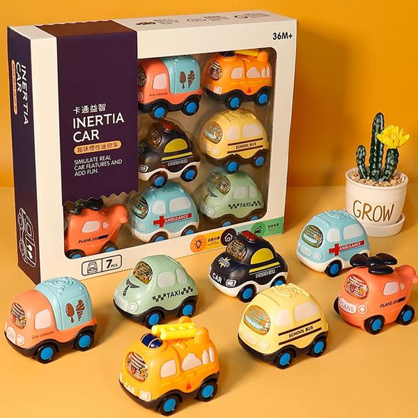 Modèle de voiture moulé sous pression pour enfants, jouets de voiture à inertie, Mini hélicoptère d'ambulance Montessori, ensemble de voiture à tirer avec tapis de jeu, cadeaux d'anniversaire pour enfants 231122