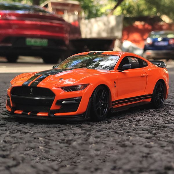 Diecast Model car Maisto 1 24 Mustang Shelby GT500 Supercar Alliage Modèle De Voiture Diecasts Véhicules Jouets Collect Car Toy Boy Cadeaux D'anniversaire 230711