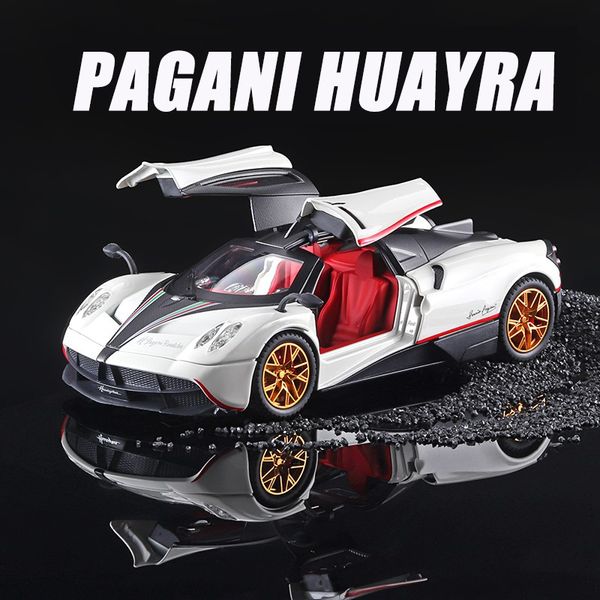 Diecast Model car Metal Children Toys Retrofit Car Toys for Boys Diecast 1/24 Scale Pagani Huayra Dinastia Collection Vehicles Models Hobbies Gift 230617