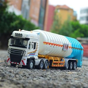 Diecast modelauto -product -selling Alloy Tanker Truck Model 1 50 Transporter speelgoed Coasting Forward 220930