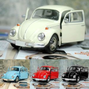 Modelo de coche fundido a presión, escarabajo Retro Vintage, juguete de modelo de coche extraíble para niños, decoración de regalo, figuritas bonitas en miniatura 230608