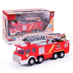 Diecast Model car Spray Water Gun Toy Truck Firetruck Juguetes Fireman Sam Fire TruckEngine Vehicle Car Music Light Jouets éducatifs pour Garçon Enfants 230703