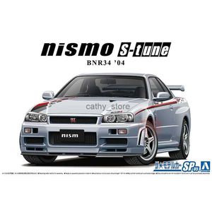 Modèle de voiture moulé sous pression 06607 modèle d'assemblage 1/24 pour Nissan BNR34 Skyline GT-R NISMO S-TUNE04 modèle de voiture pour modèle Hobby Collection DIYL231223