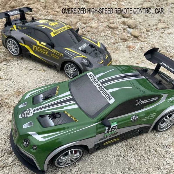 MODÈLES DICAST CARS 1/14 RC Car 2.4G 4WD Scale Remote Control Car Vehicle High Speed Drift Racing Car With Soft Sound Toys adapté aux garçons Gift J0417