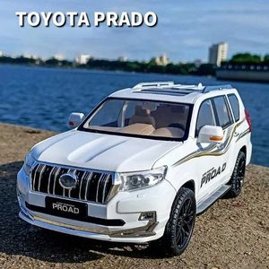 Diecast Model Cars 1 18 Land Cruiser Prado SUV Ligloy Auto Model