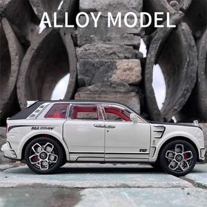 Diecast modelauto's 1/24 Rolls Royce Cullinan Masory SUV Ally Car Model Diecasts speelgoedvoertuigen metaalcollectie van metalen automodel Collectie geluid en lichte kinderen geschenken