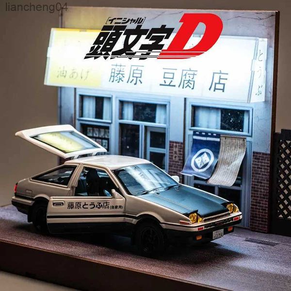 Diecast Model Cars 1 28 INITIAL D AE86 Alliage Jouet Alliage Voiture Diecasts Jouets Véhicules Modèle De Voiture Miniature Échelle Modèle De Voiture Jouets Pour Enfants