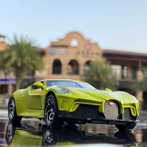 Diecast Model Cars 1 32 Bugatti Lavoiturenoire Alloy Sports Car Modèle Diecast Metal Toy Véhicules Modèle de voiture Collection High Simulation Gift Gift