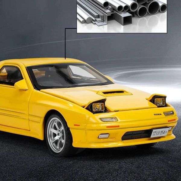 Diecast Model Cars 1 32 Mazda RX7 ALLOY SPORTS CAR MODEL DICASTS METAL RACING Car Model Sound and Light High Simulation Collection Kids Toys Gift