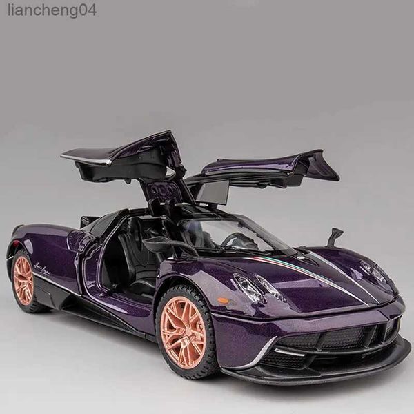 Diecast Model Cars 1 32 Pagani Huayra Dinastia Alliage Modèle De Voiture De Course Moulé Sous Pression Véhicules Jouets En Métal Jouet Voiture Son Lumière Collection Garçon Jouets Cadeau