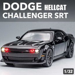 Diecast Model Cars 1 32 Simulated Dodge Challenger Helicat Srt Red Eye Alloy Toy Diecasts Car Metal Model Model Car Decoration Childrens Gift Boyl2405