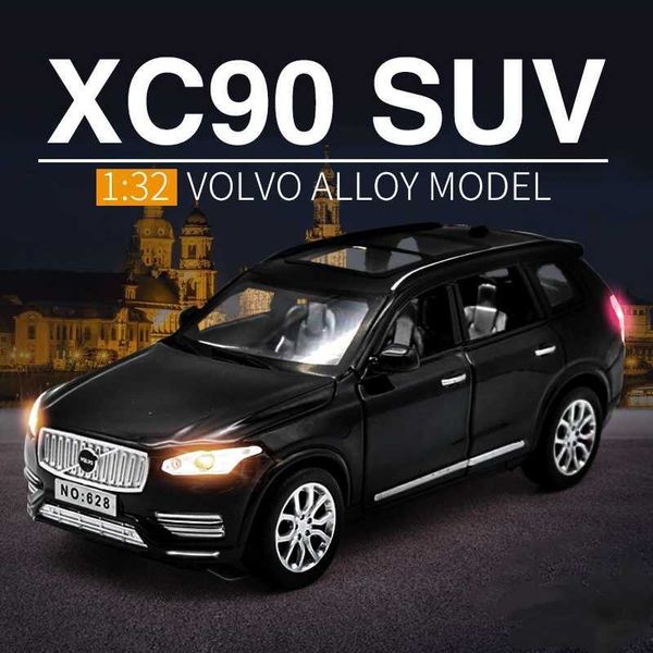 Modèle Diecast Cars 1 32 Volvo XC90 SUV ALLIAGE CAST CASTING ET TOT TOT TOT Car Metal Series Modèle de voiture haute simulation TOYL2405