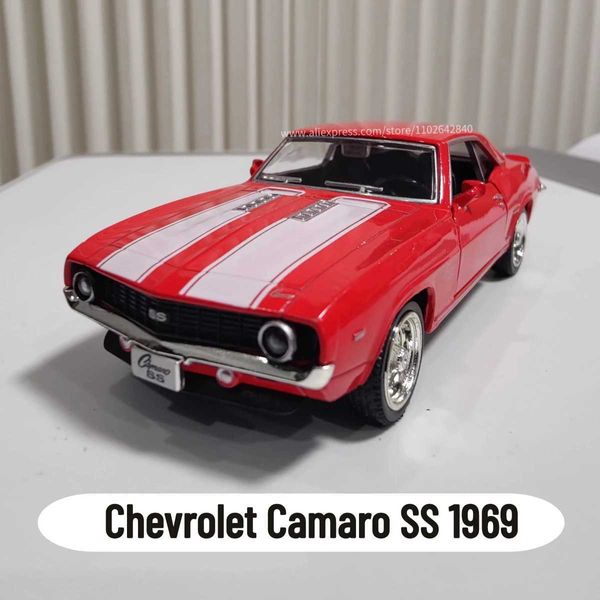 Diecast Model Cars 1 36 Chevrolet Camaro SS 1969 Proportional Metal Die Casting Reproduction Family Micro Art Car Hobbies Decorative Childrens Toys WX