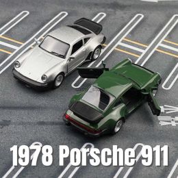 Modèle de voiture moulé sous pression 1/36 Porsche 911 jouet modèle de voiture RMZ City Miniature course roues libres retirer sous pression en métal Collection cadeau pour enfants BoyL2403