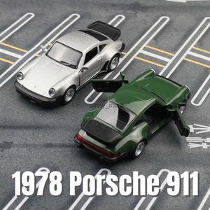 Diecast modelauto's 1/36 Porsche 911 Toy Car Model RMZ City Miniature Racing Gratis wielen Trek terug Diecast metaalcollectie cadeau voor kinderen Boyl2403