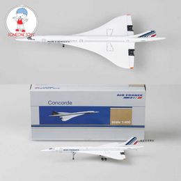 Diecast modelauto's 1/400 Concorde Air France Airplane Model 1976-2003 Airlerman Alloy Diecast Air Vliegtuig Model Kinderen Verjaardagsgeschenk speelgoedcollectiej230228