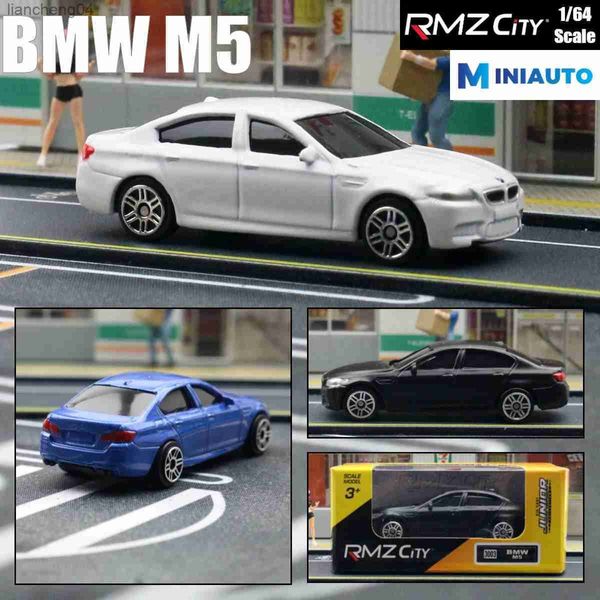 Coches a escala 1/64 BMW M5 1 64 Diecast Super Sport Toy Car Model 3 Hot Wheels Miniatura Aleación de zinc Metal Regalo para niños Chicos