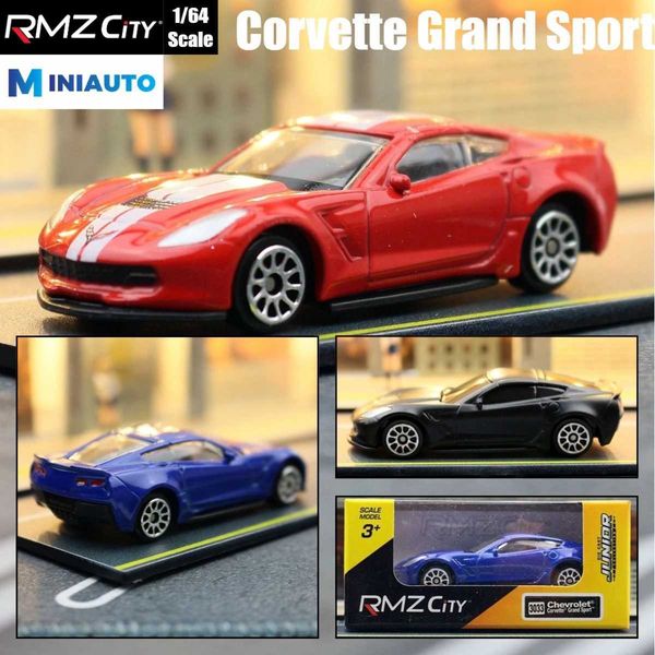 MODEAUX DICAST CARS 1/64 Chevrolet Corvette Grand Sport 1 64 MODEAU DE TOT DIEL Toy 3 Hot Wheeld Micro Alloy Metal Giftl2405