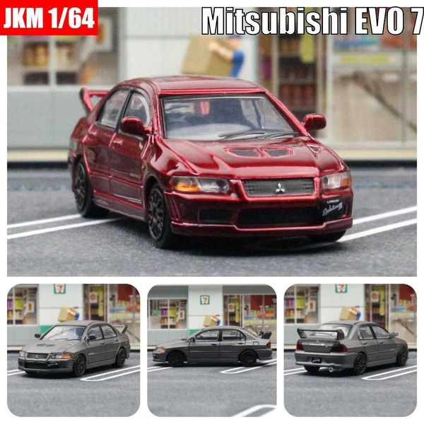Diecast Model Cars 1 64 Mitsubishi Initial D evo 7 VII MINUMINATION MODÈLE JKM 1/64 VÉHICULE DE CAR Toy Premium Roues gratuites Collection d'alliage diesel Giftl2405