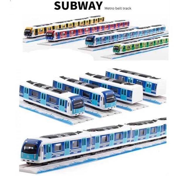 Modelo de Diecast Cars 1 87 Magnética aleación de metro metro de metro Modelo de aleación de tren Modelo Mayorista Entrega gratuita WX