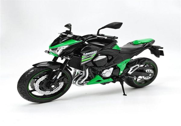 Modelo de Diecast Cars 112 Kawasaki Ninja Z800 Racing Crosscountry Motorcycle Model Simulación Aleación de motocicleta de juguete Toy Street Model COL9046251