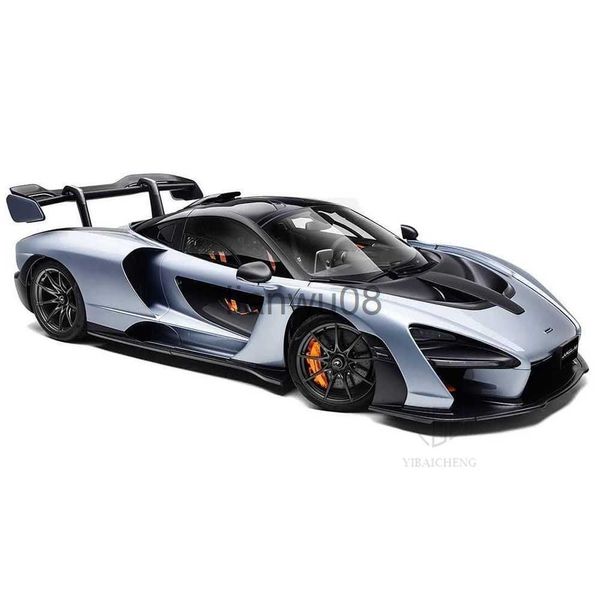 Voitures miniatures moulées sous pression 132 alliage moulé sous pression McLaren Senna modèle de voiture de sport jouet véhicules de simulation avec lumière sonore retirer Supercar jouets pour enfants x0731