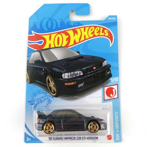 Coches en miniatura fundidos a presión 2021124, coches Hot Wheels 98 SUBARU IMPREZA 22B STiVERSION 164, modelo de Metal fundido a presión, colección de vehículos de juguete x0731