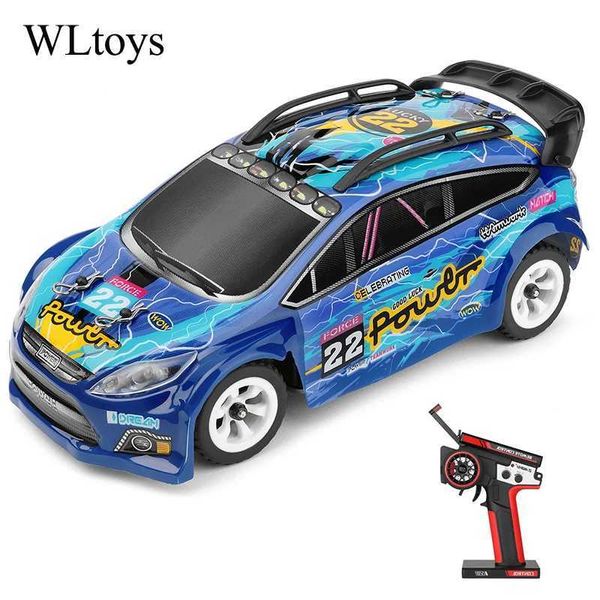 Diecast Model Cars 2023 NOUVEAU WLTOYS 284010 1/28 AVEC LUMIÈRES LED 2,4G 4WD 30KM / H CHASSIS ELECTRIQUE ÉLECTRIQUE HAUTE SPELLE DRIST RC CARS J240417