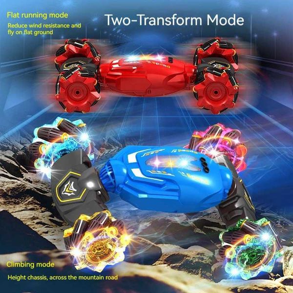 Diecast Model Cars 2024 Super grimper Twisting Remote Control Vehicle Gesture Senting Sinsing Vehicle Drifting Roll Over Vehicle J240417