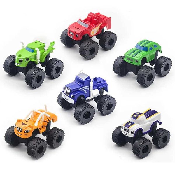 MODEAUX DICAST CARS 6 PIÈCES DE RACHING FLAME MONSTER DES JOUETS DES MIRACH CRUCHERS RUSSIAN