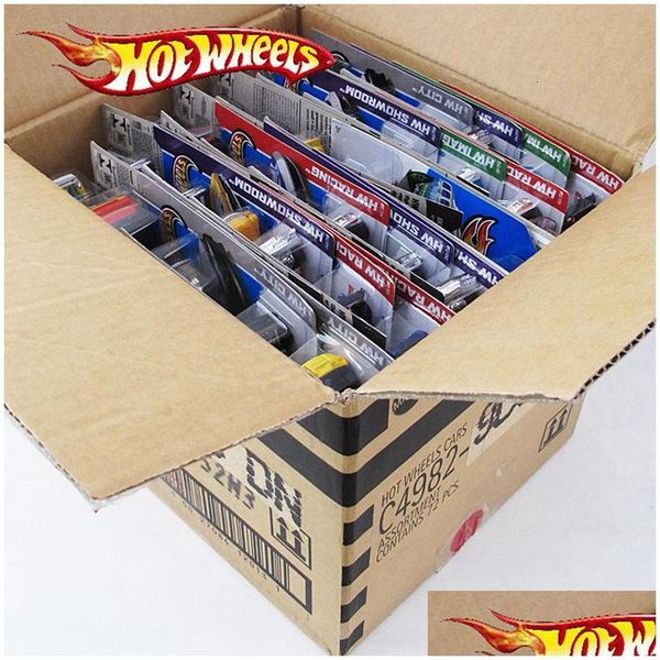 Diecast Model Cars 72 Unids / Caja Ruedas Diecast Metal Mini Modelo Coche Brinquedos Ruedas Juguete Niños Juguetes Para Niños Cumpleaños 143 Regalo Drop D Dh1Zb