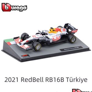 Gegoten modelauto's Bburago 1 43 Redbell Rb16B 11 33 Turkije Forma Auto Statische gegoten voertuigen Collectible Racing Toys 230821 Drop Deli Ot2De