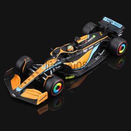 Diecast Model Cars Bburago 143 2022 F1 McLaren MCL36 #3 Daniel Ricciardo #4 Lando Norris Legering Luxe Voertuig Diecast Cars Model Toy Formula One x0731