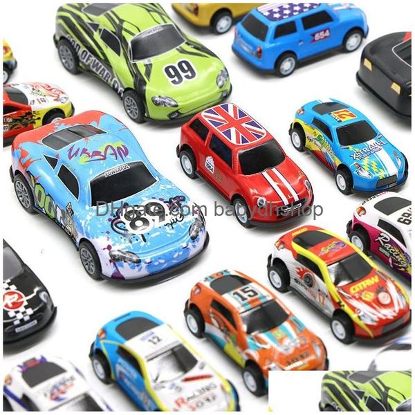 Modèle de voiture moulé sous pression Cool voiture jouet pour enfants Mini inertie retour course livraison directe jouets cadeaux Dhp4O