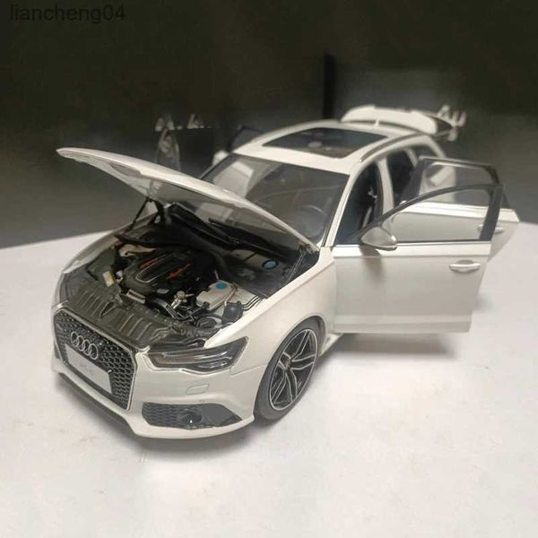 Diecast Model Cars Diecast Audi Estate car Modelo RS6 C7 Vehículo de aleación Metal 1/18 Escala Simulación Juguete Coleccionable Adultos niños Recuerdo Regalo Juguetes