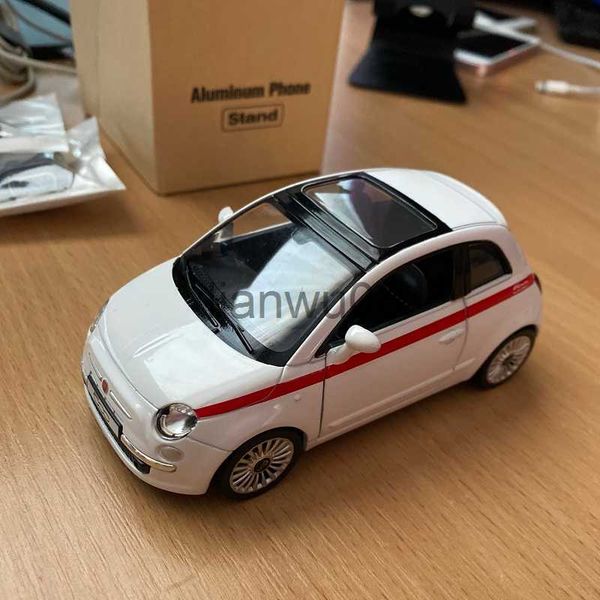 Diecast Model Cars Fiat 500 Enfants Jouets Cadeaux Pour Garçons Haute Simulation Exquis Diecasts Véhicules Jouets RMZ city 136 Modèle De Voiture En Alliage Pull Back Car x0731