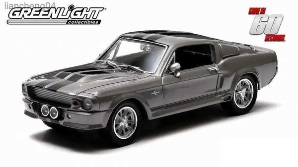 Coches en miniatura fundidos a presión GreenLight 1 43 1967 Ford Mustang Eleanor personalizados, coches de juguete de aleación, juguetes para niños, coche modelo fundido a presión, regalo de cumpleaños