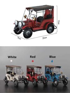 Diecast Model Cars Hecho a mano Classic Car Restore Car Figurilla Retro Automóvil Modelo Metal Old Car Vintage Vehicle Model Boy Toy Gift Home Office R230807