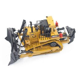 Diecast modelauto's Huina 1700 150 Alloy Heavy Bldozer Engineering Truck Static Caterpillar Wheel Kids Educatieve speelgoed Drop Delivery Dhevh