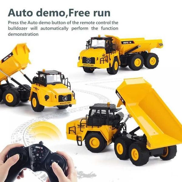 MODEAU DICAST CARS HUINA 553 RC TRACK TRACTEUR ALLIAGE TRACK TRACTEUR RODICORIE RADIO RADIO COMMANDE 24G 9GHANNEL INGÉNIORAGE ENFANCE CHILDRENS TO J0417
