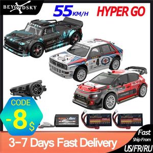 Diecast Model Cars Hyper Go MJX 14301 14302 14303 1/14 RC Car Brushless 2,4g Remote Control 4WD HORS ROAD 55 km / h RC RC Truck Amateur Toy J240417