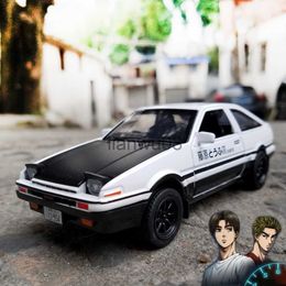 Diecast Model Cars Initial D AE86 Alliage Métal Diecast Cars Modèle Inital Toy Car Véhicules Pull Back 128 Lumière Pour Enfants Garçon Jouets x0731