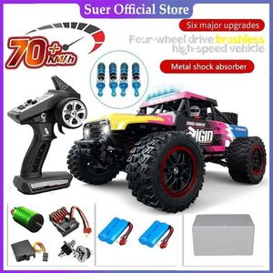 Diecast modelauto's JJRC 4x4 High-speed off-road monster afstandsbediening auto met LED-koplampen 1/12 75 km/u Beste TOET TOY Gift J240417