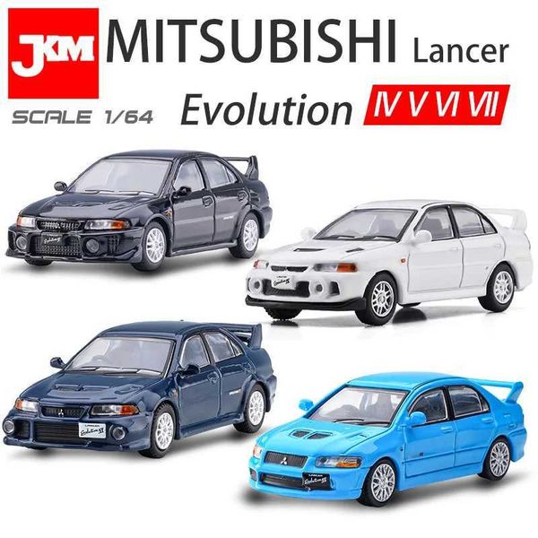 Autos modelo diecast jkm 1/64 Mitsubishi Lancer Evo 7 6 5 4 Evolution VII Die Model de lanzamiento de juguete Aleación para niños Regalo EX2000 CAR Niños WX