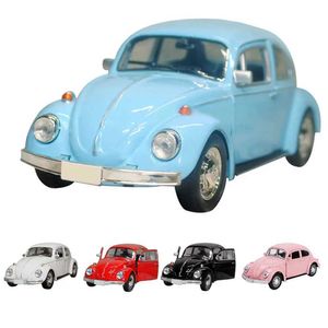 Diecast modelauto's nieuwste aankomst van retro en retro kever sterfvoudige pull-back auto modellen speelgoed kinderen cadeaus decoraties schattige patronen miniaturel2405