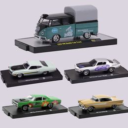 Modèle Diecast Cars M2 Machine Die-Casting 1/64 Green Alloy Toy Car Model Toy Car Simulation Metal Car Model Model Carl2405