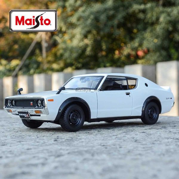 Coches modelo fundido a presión Maisto 1 24 1973 Nissan Skyline 2000GT-R (KPGC110) vehículos estáticos fundidos a presión modelo coleccionable coche Toys1L23116