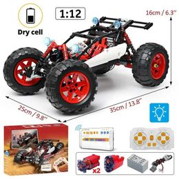 MODÈLES DICAST CARS NOUVEAU 366PCS LED CITY RC AUTOMOTIVE MOC BLOCAL BLOCK BLOCK PROGRAMMING PROGRAMMING OFF ROAD Vehicle Block Toys for Children J240417