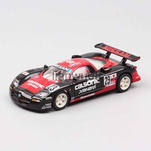 Diecast Model Auto's Geen Doos 143 Schaal Highspeed Nissan R390 GT1 No23 Endurance GT Racewagen Model Metalen Voertuigen Diecast Speelgoed Trek Terug Van Jongens x0731