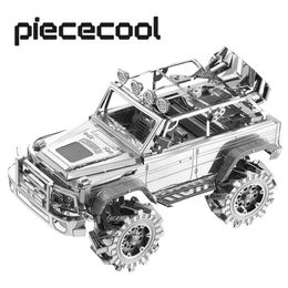 Modèle Diecast Cars Pitecool 3D Metal Puzzle - Off Road Vehicle Diy Model Building Kit Cadeau de Noël idéal pour les adultes